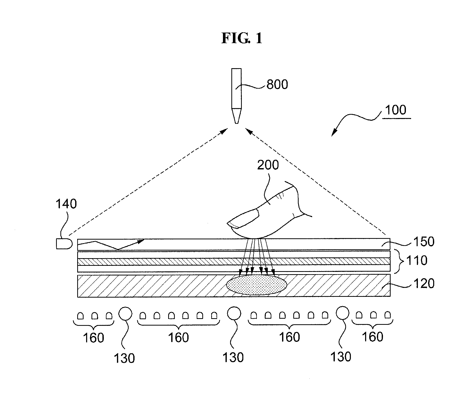 Multi-touch and proximate object sensing apparatus using sensing array