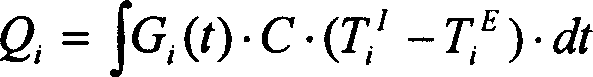 Heat metering method for open-ring central heating system