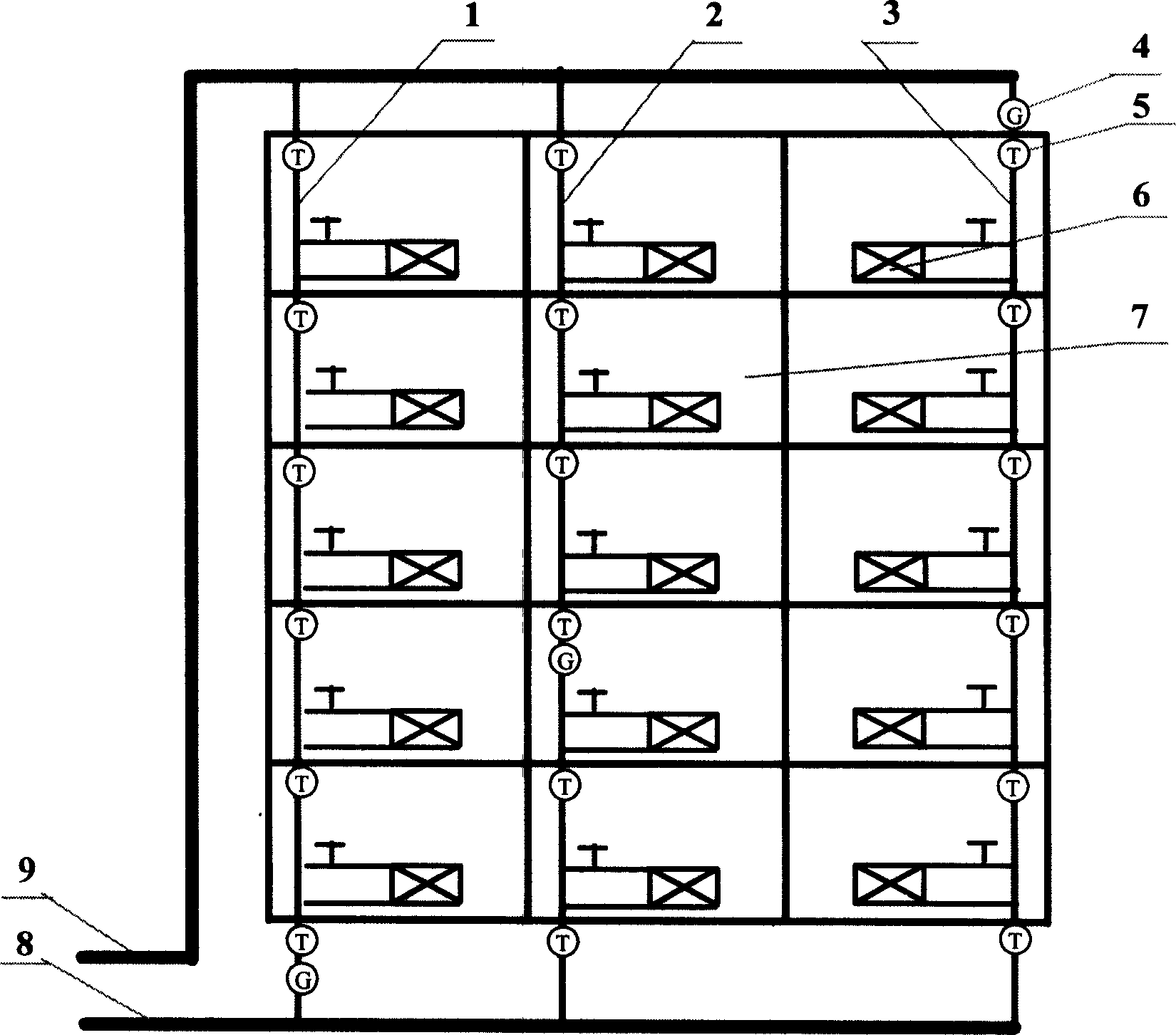 Heat metering method for open-ring central heating system
