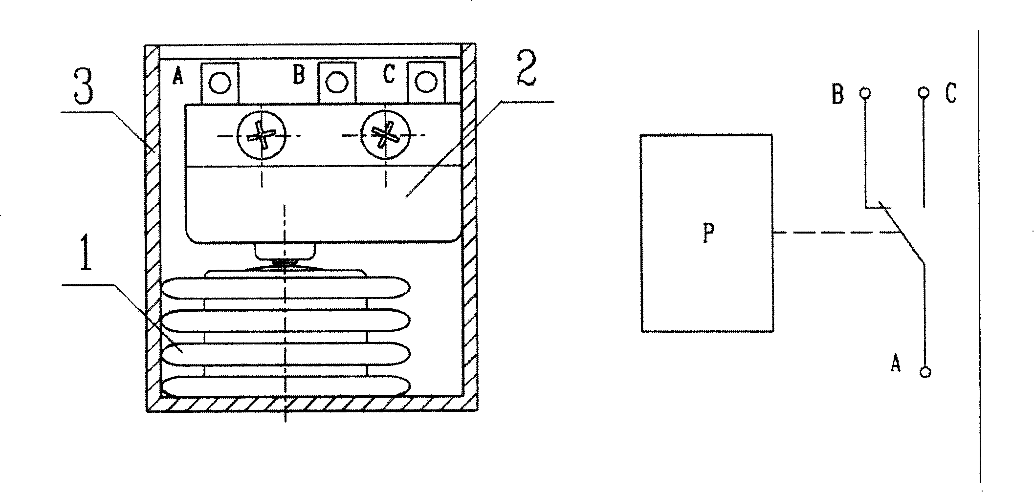 Tyre bursting sensor