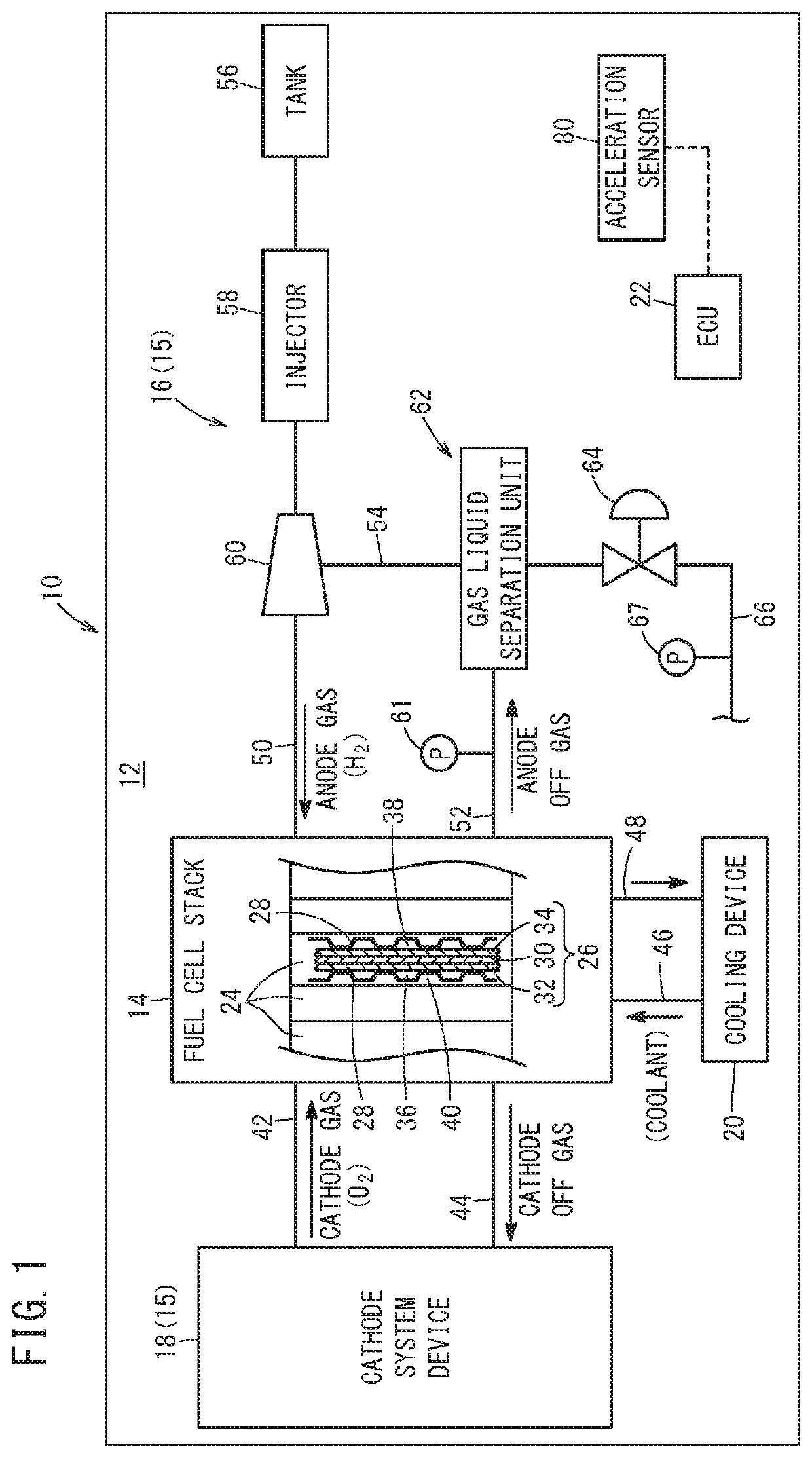 Fuel cell vehicle and liquid state estimation method