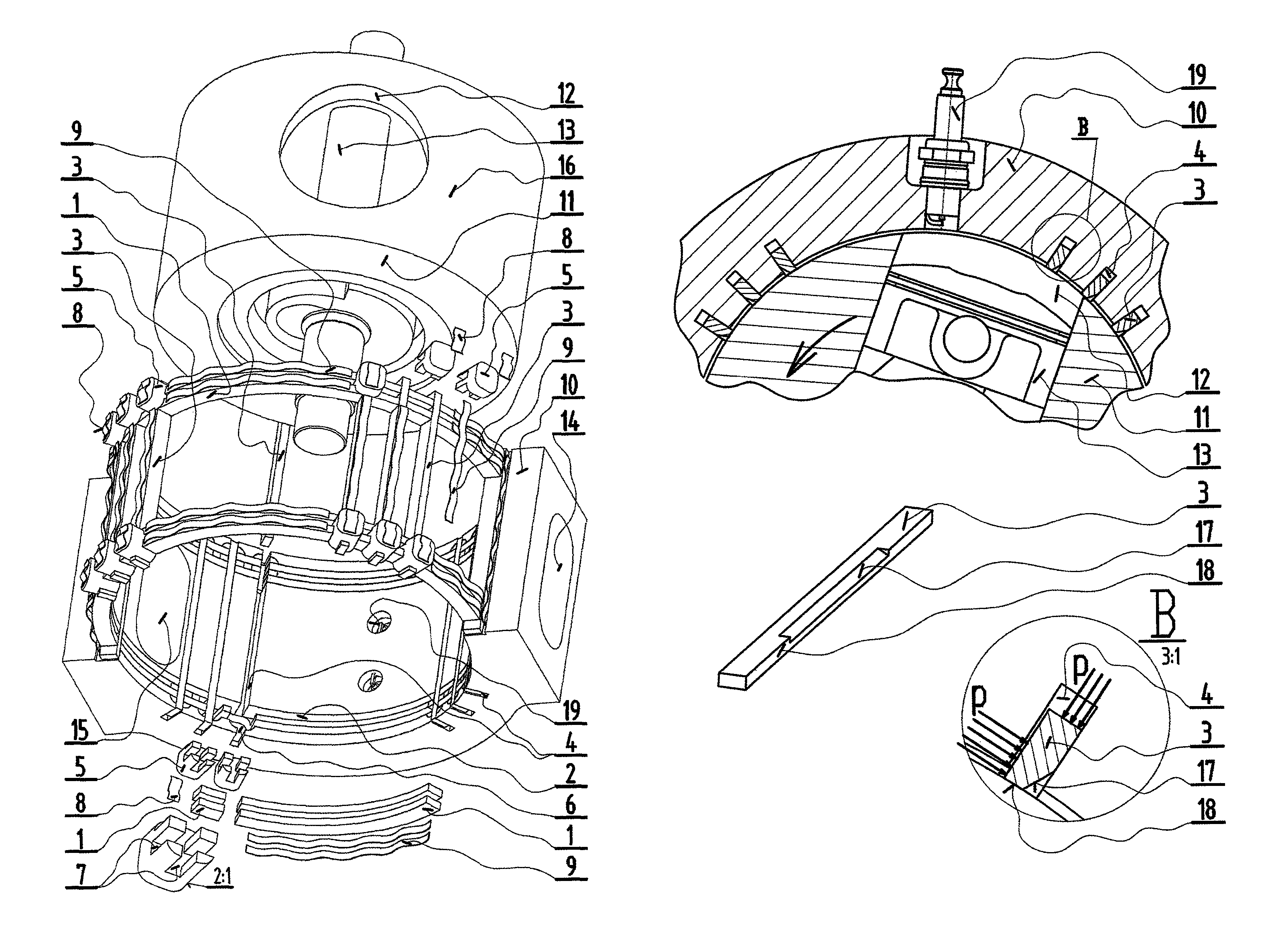 Seal assembly for rotary-piston internal-combustion engine