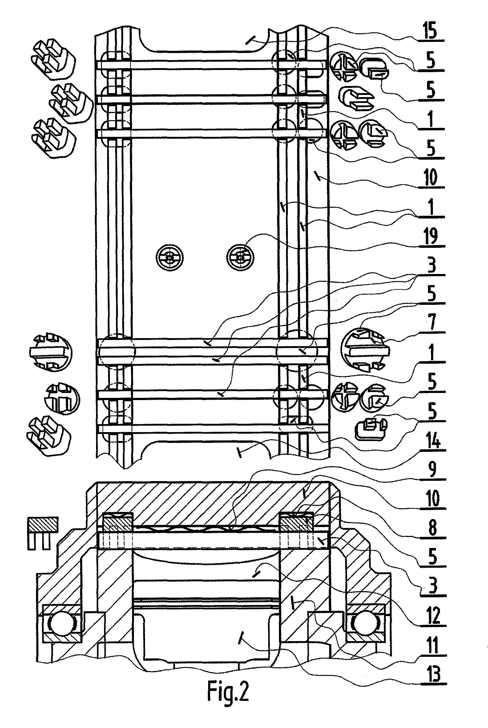 Seal assembly for rotary-piston internal-combustion engine