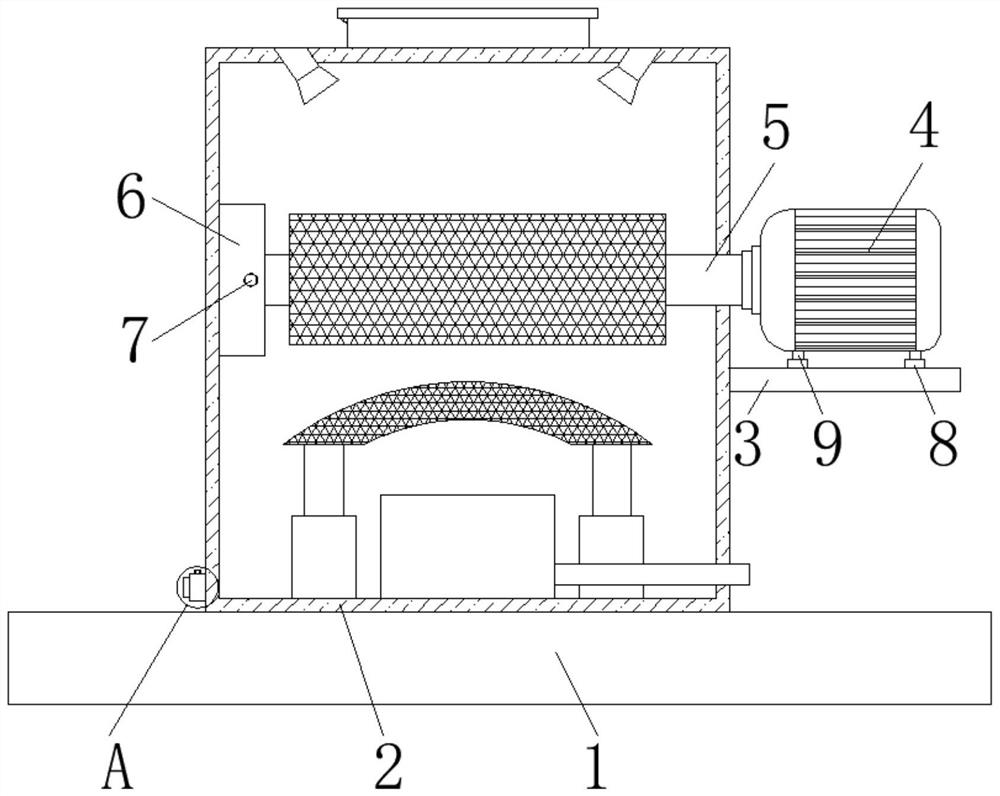 A kind of insulating pbt material filter equipment for electronic equipment