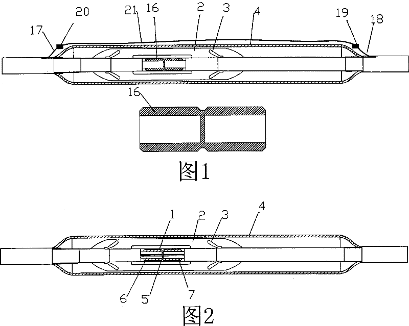 Middle joint of high voltage electric cable for connecting composite optical fiber and connecting method