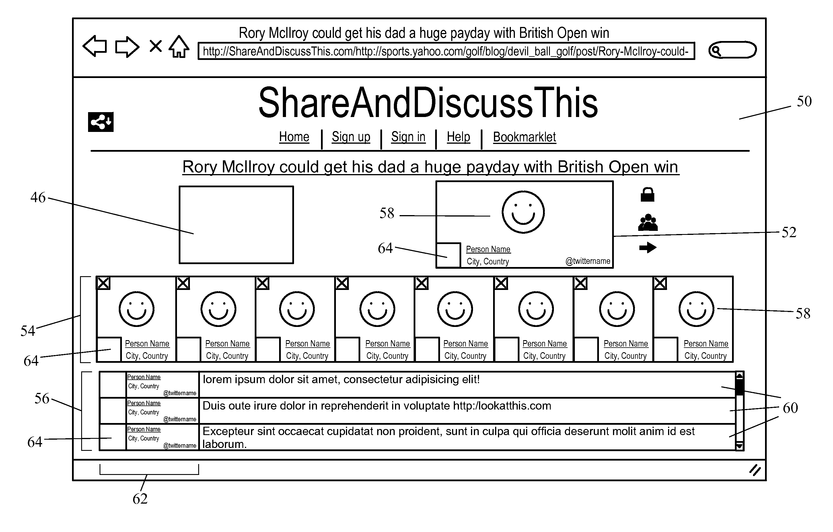 Methods of Sharing a Uniform Resource Locator (URL), and a URL Sharing Utility and Social Network Facilitating Group Chat about Shared Links