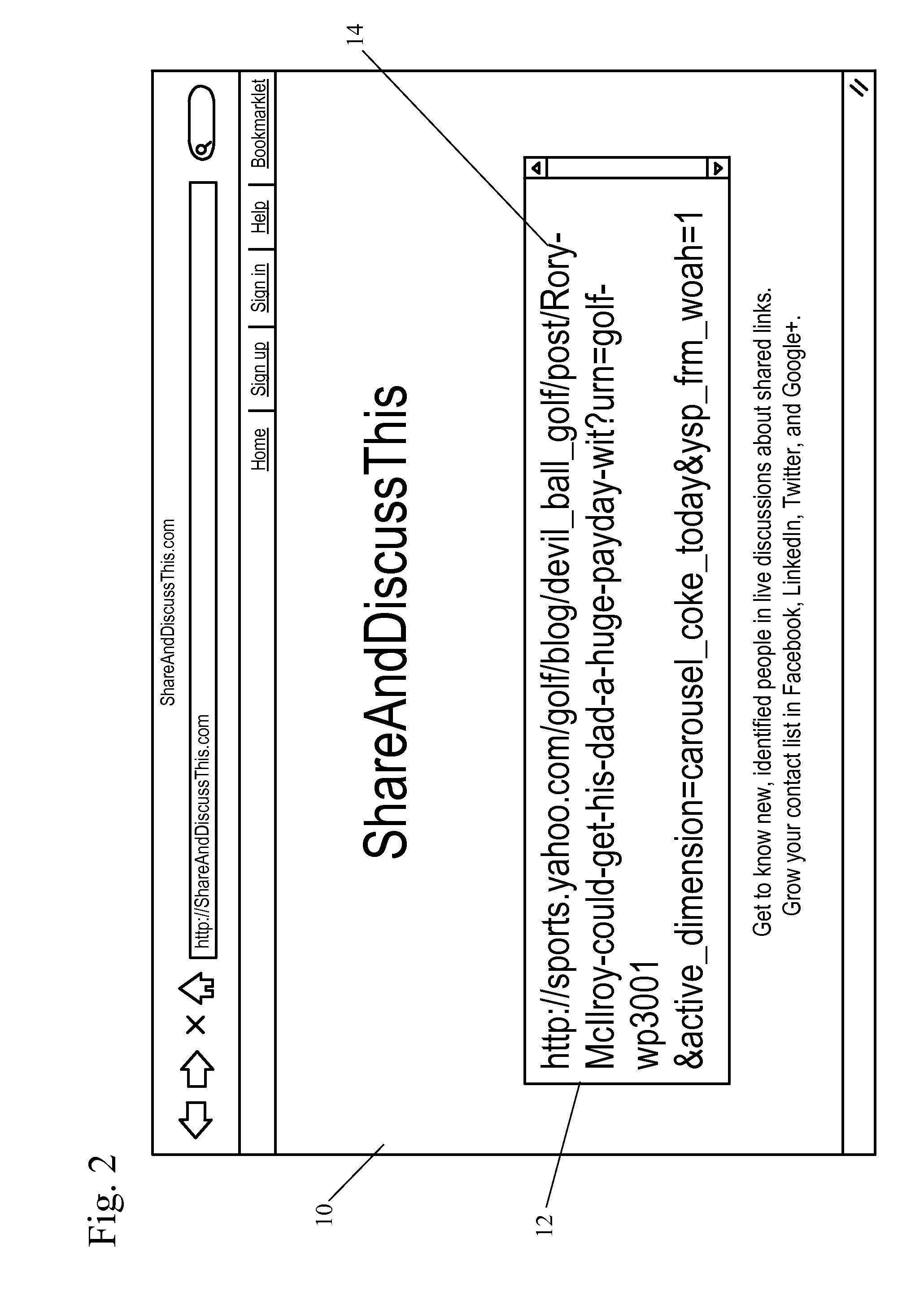 Methods of Sharing a Uniform Resource Locator (URL), and a URL Sharing Utility and Social Network Facilitating Group Chat about Shared Links