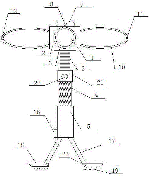 An outdoor led emergency light