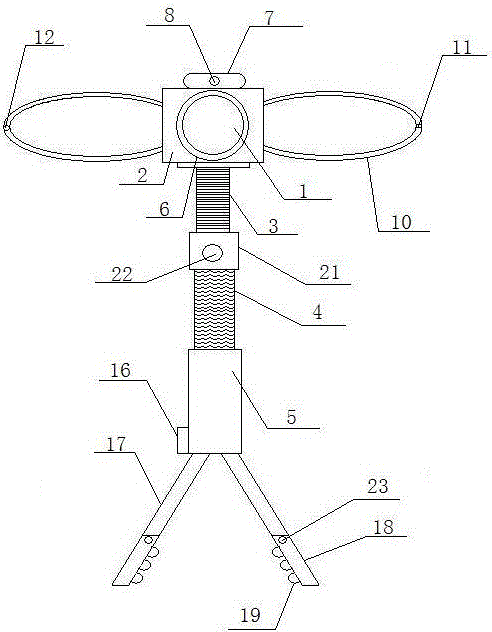 An outdoor led emergency light