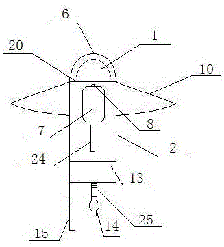 An outdoor led emergency light