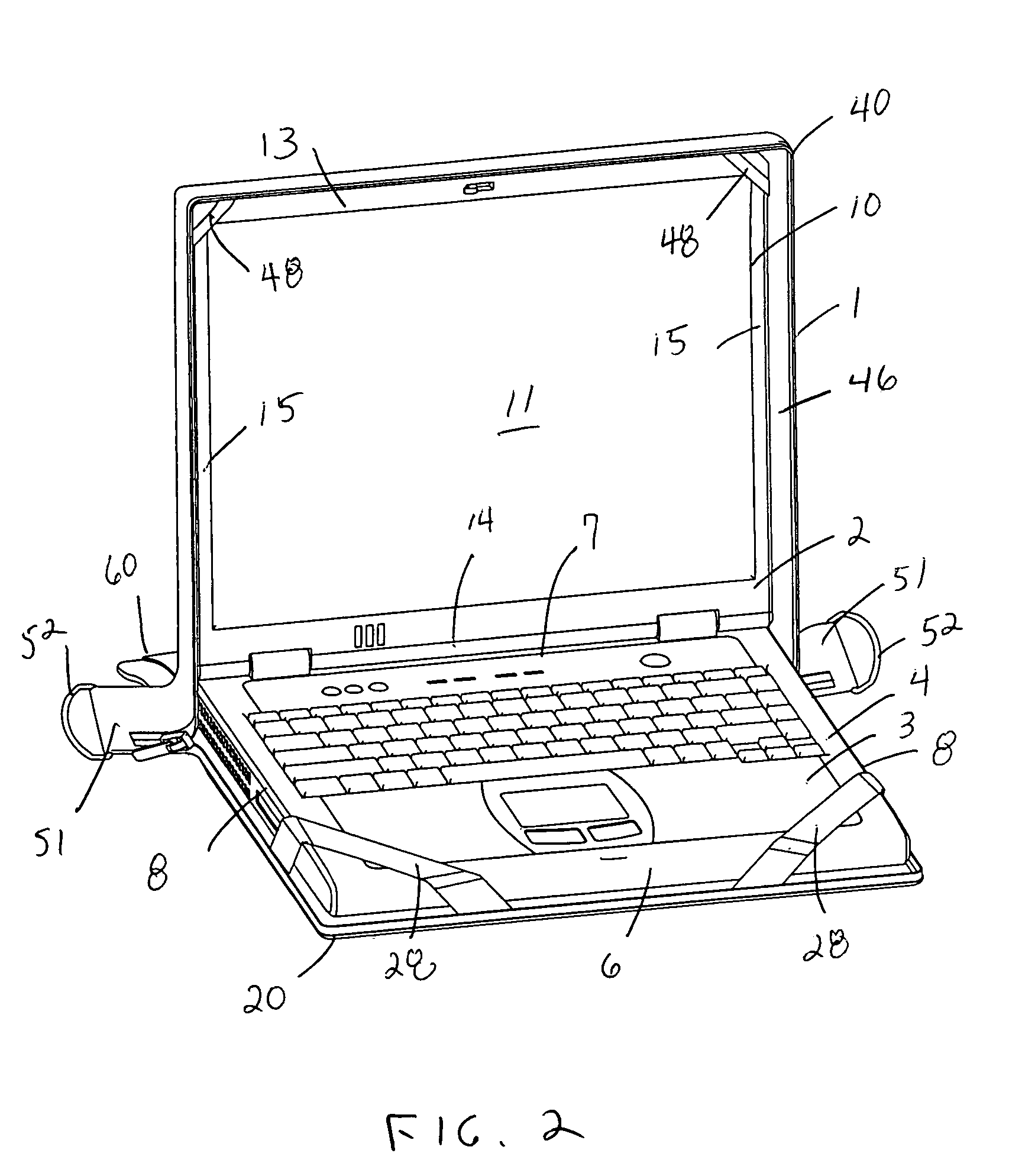 Carry case for a portable computer