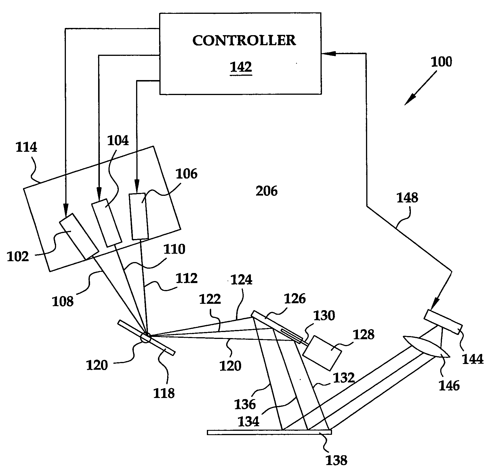 Method and apparatus for conserving power in a laser projection display