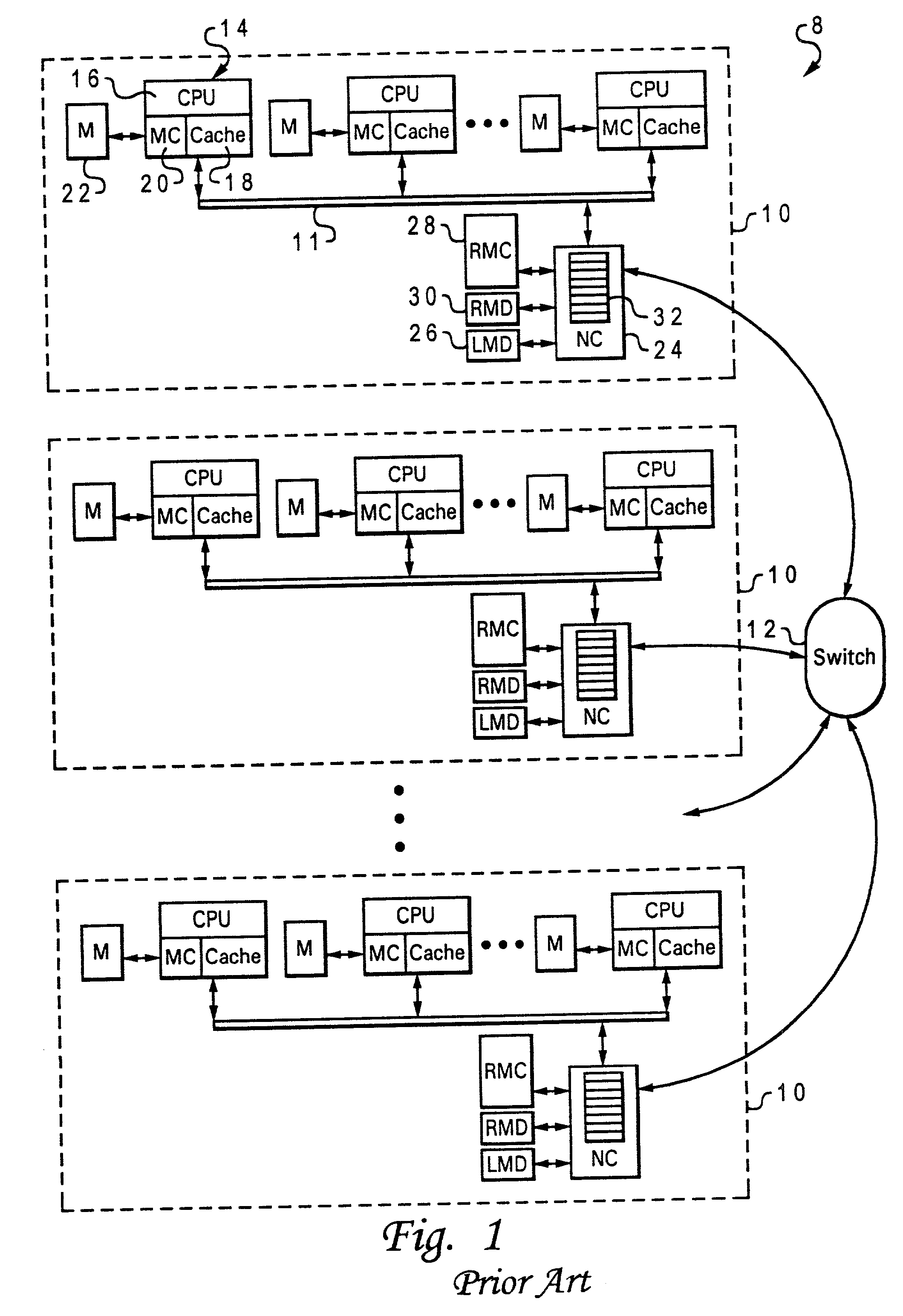 Two-stage request protocol for accessing remote memory data in a NUMA data processing system