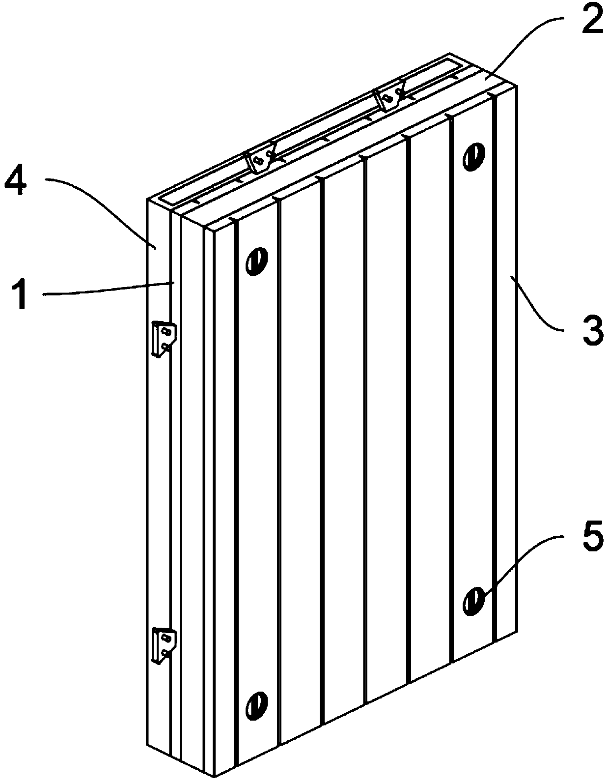 Outer wall insulation board with connecting structure