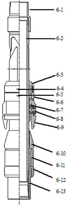 Continuous oil pipe sectional sand-blasting perforation casing fracturing pipe column and casing fracturing method