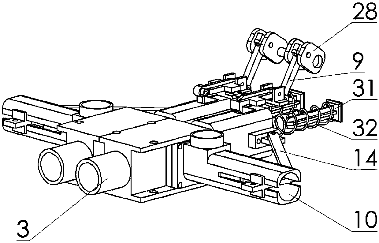 A two-barrel BB projectile launching mechanism capable of continuous shooting