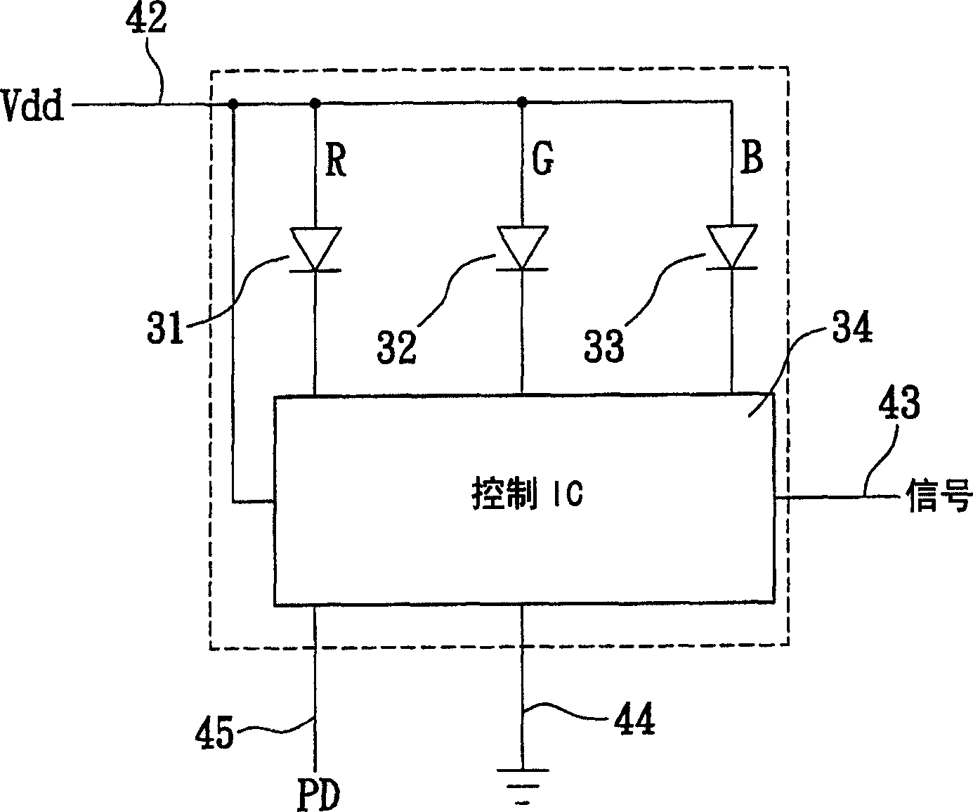 Light source structure of luminous diode