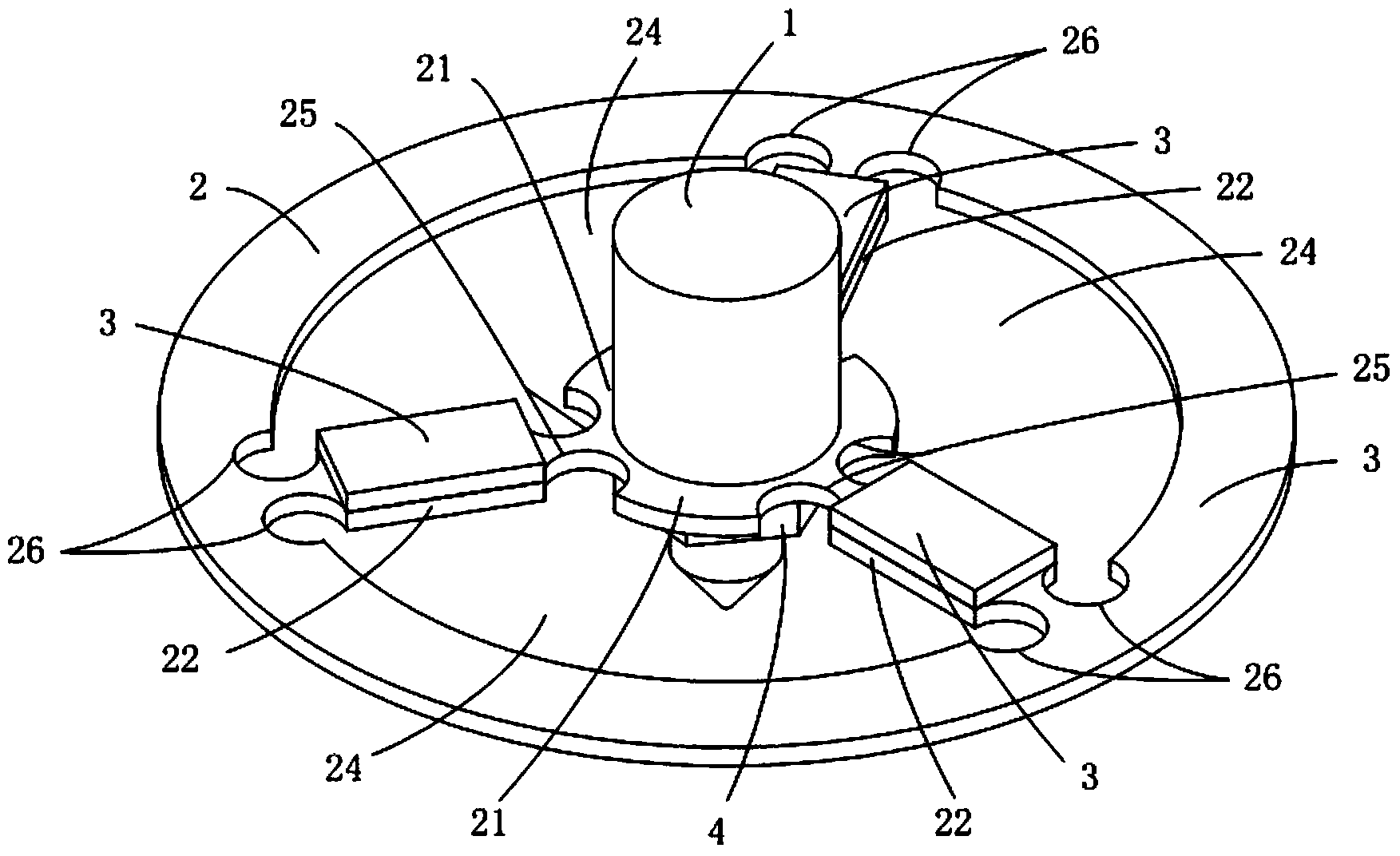 Piezoelectrically-driven spraying direction flexible adjustment device