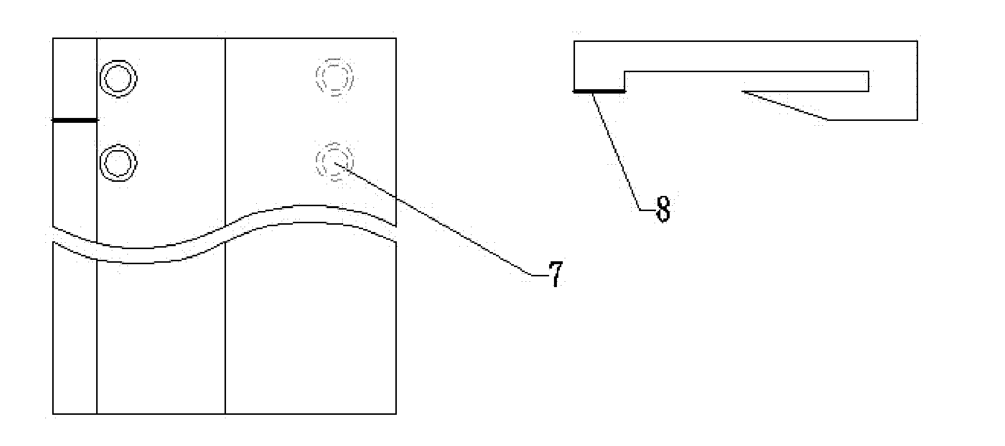 Rail cant measurement scale and measurement method for rail traffic