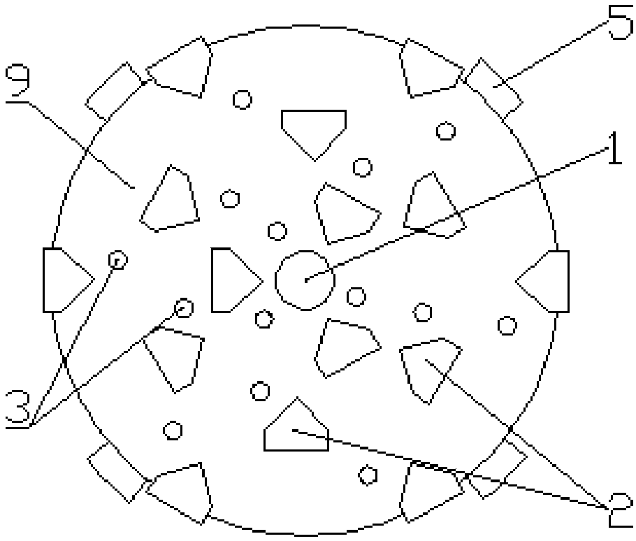 Large-caliber expanding bit and large-caliber well drilling method