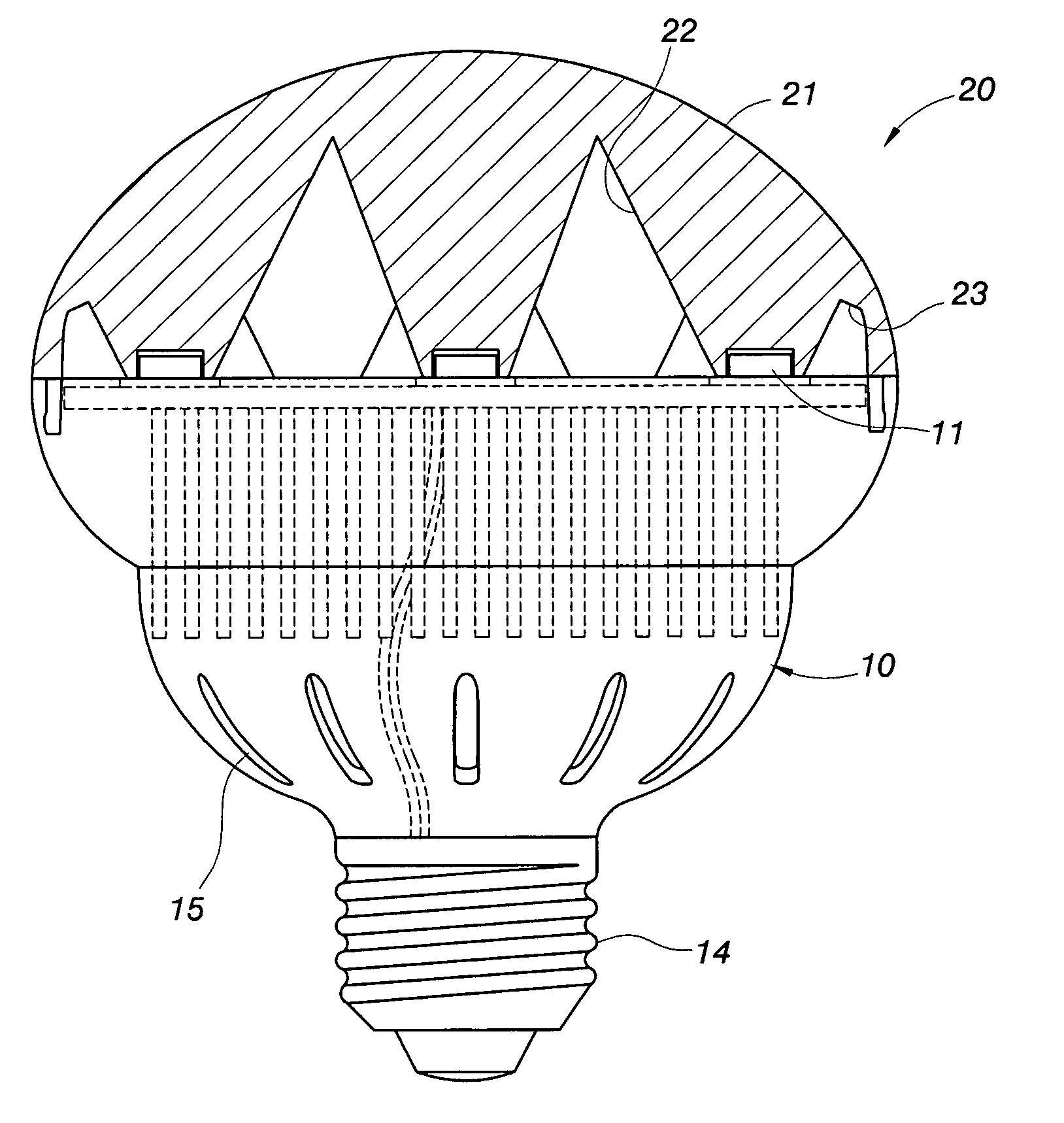 LED bulb and lamp holder thereof