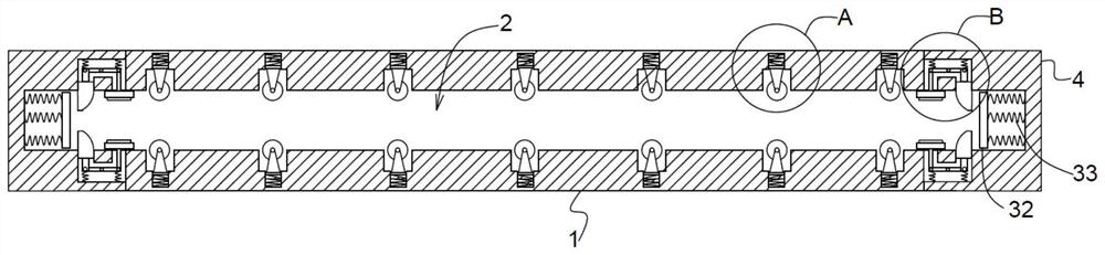 Automobile side sliding door guide rail and electric side sliding door system thereof