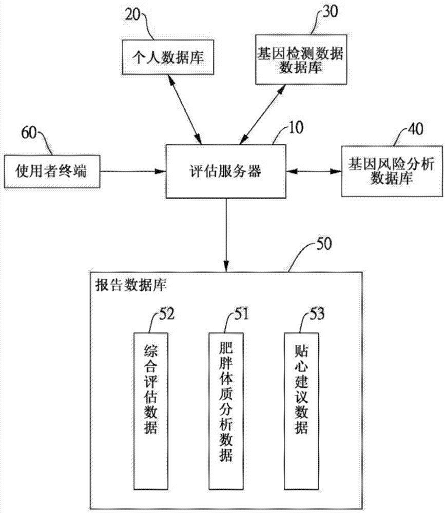 Obese gene detection and evaluation system and data processing method