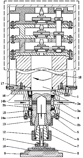 Electrolytic grinding device capable of realizing rotary solution feeding and working method thereof