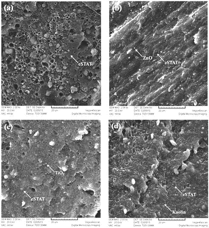 Composite antistatic agent of nanometer metal oxide/polymer antistatic agent and its preparation method and application