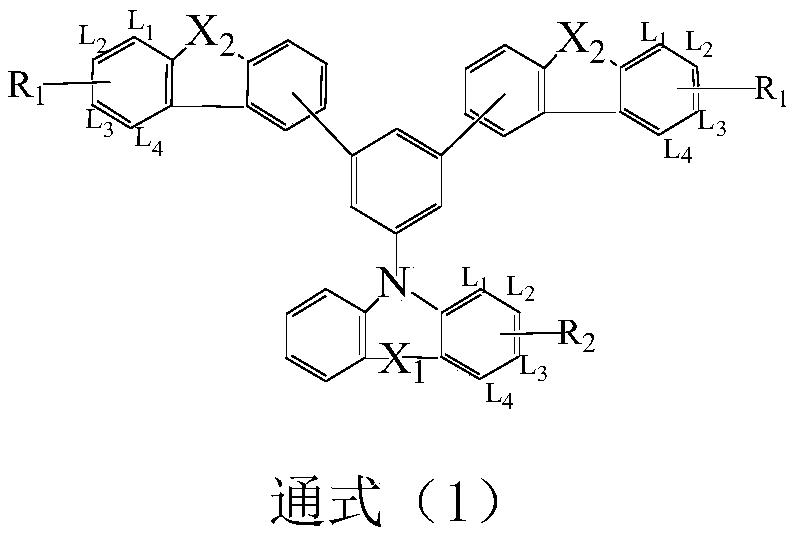 A compound with homobenzene as the core and its application in organic electroluminescent devices