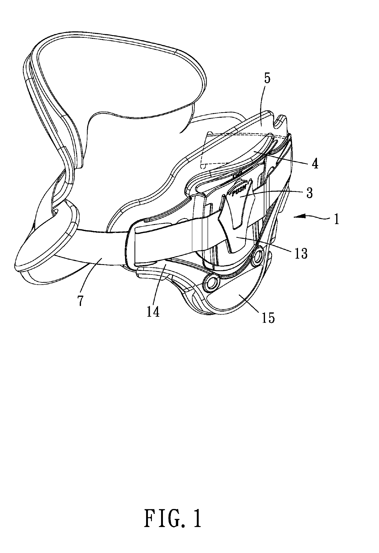 Rear sheet adjustment assembly of neck collar