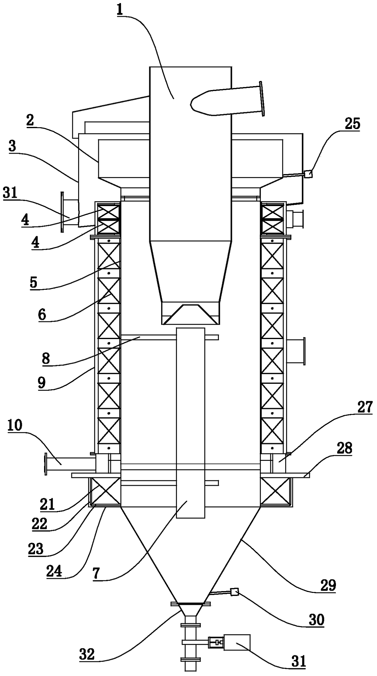 Electromagnetic elutriation and selection machine