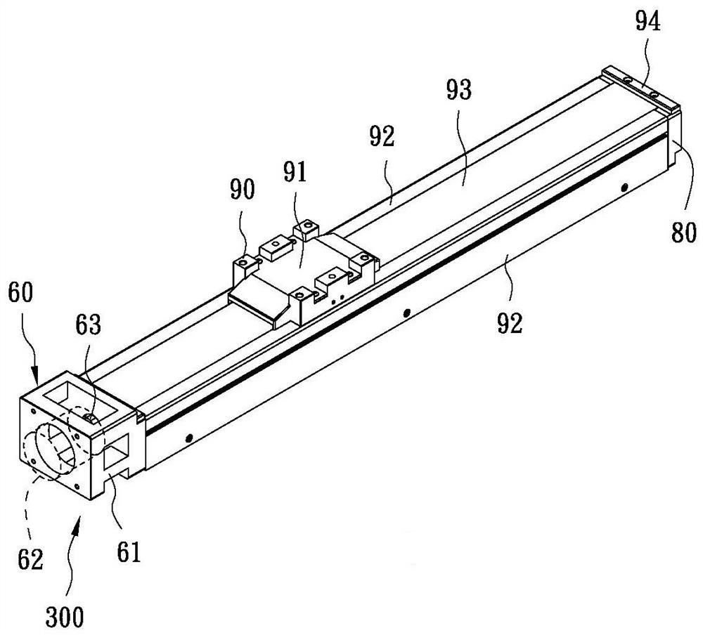 Linear sliding rail structure capable of being modularized