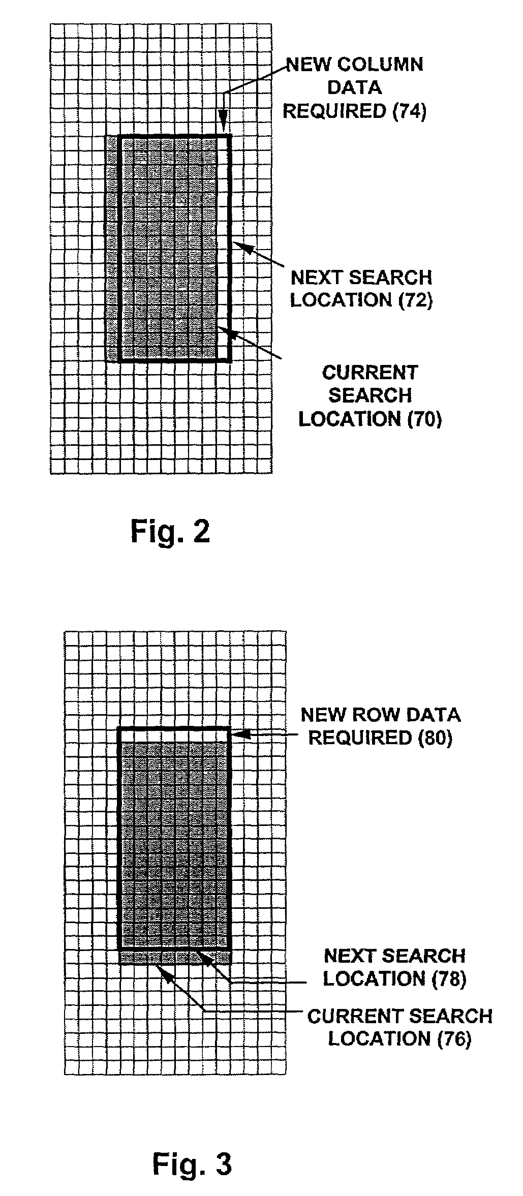 Memory control apparatus and efficient search pattern for block-matching motion estimation