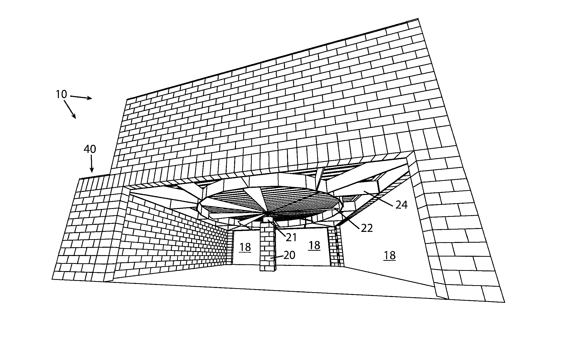 Cmu cooling tower and method of construction