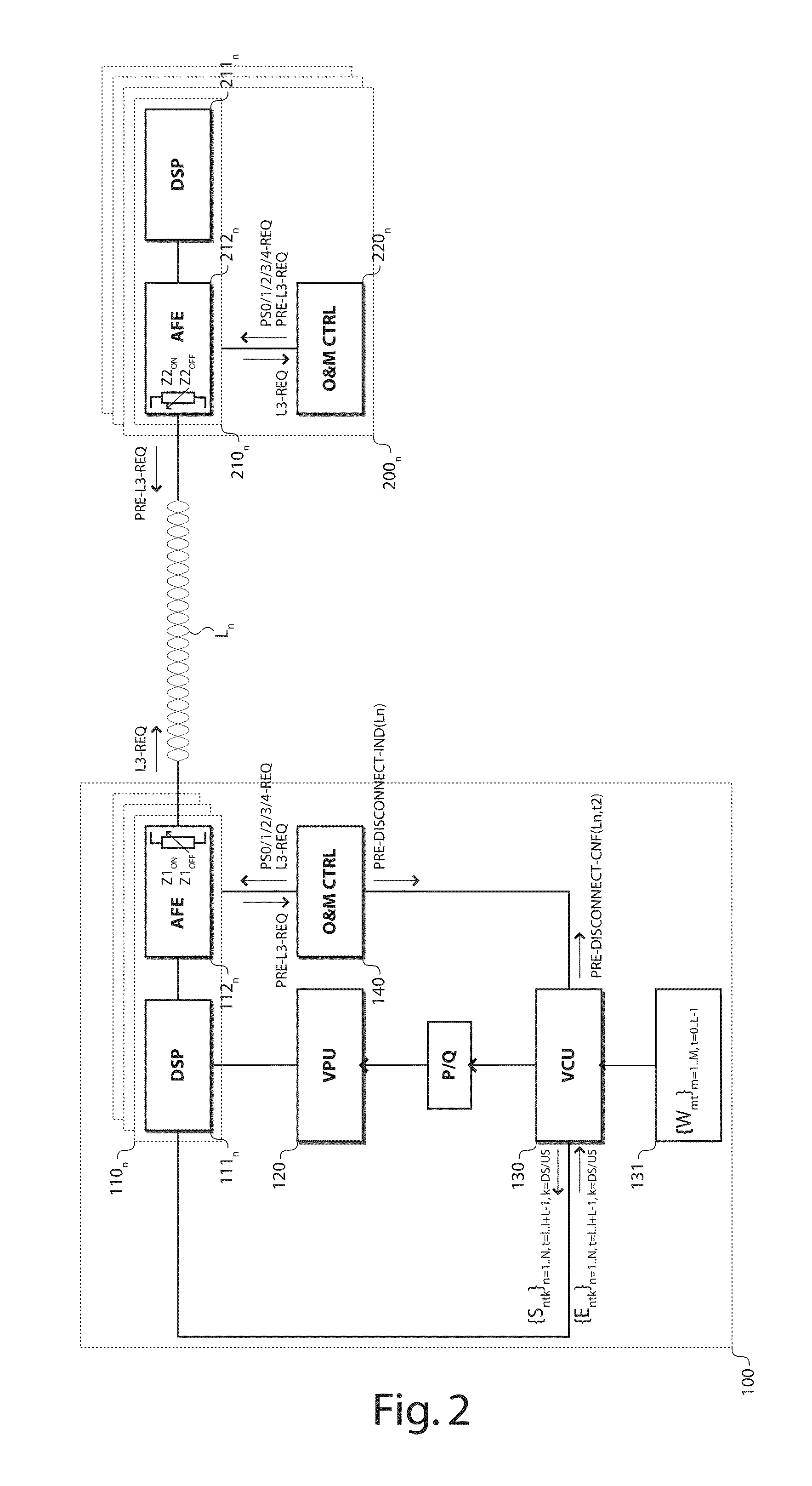 Orderly leaving within a vectoring group