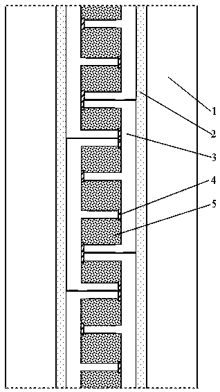 Rapid fabricated concrete water storage shock-insulation ditch