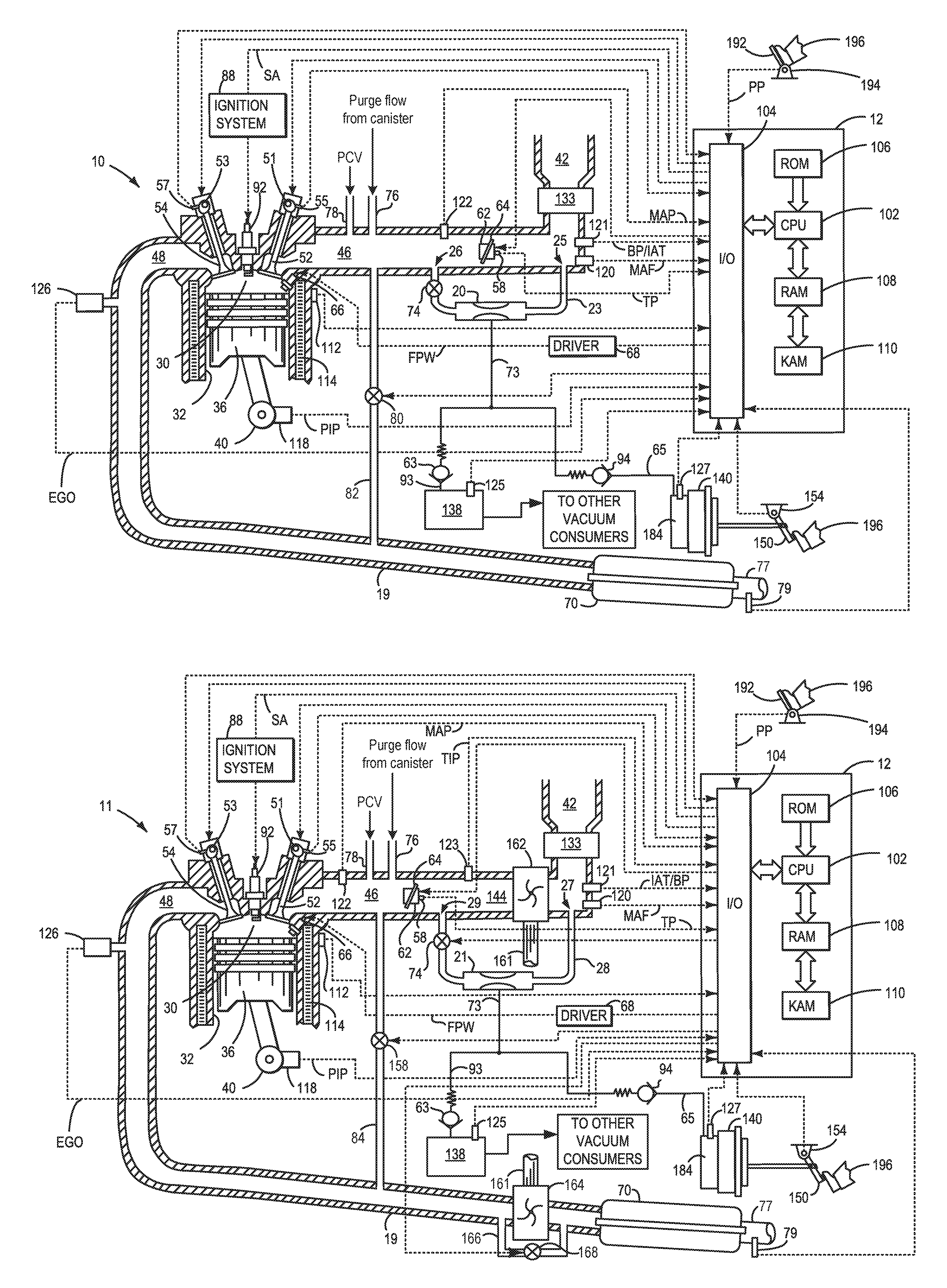 Method of controlling aspirator motive flow