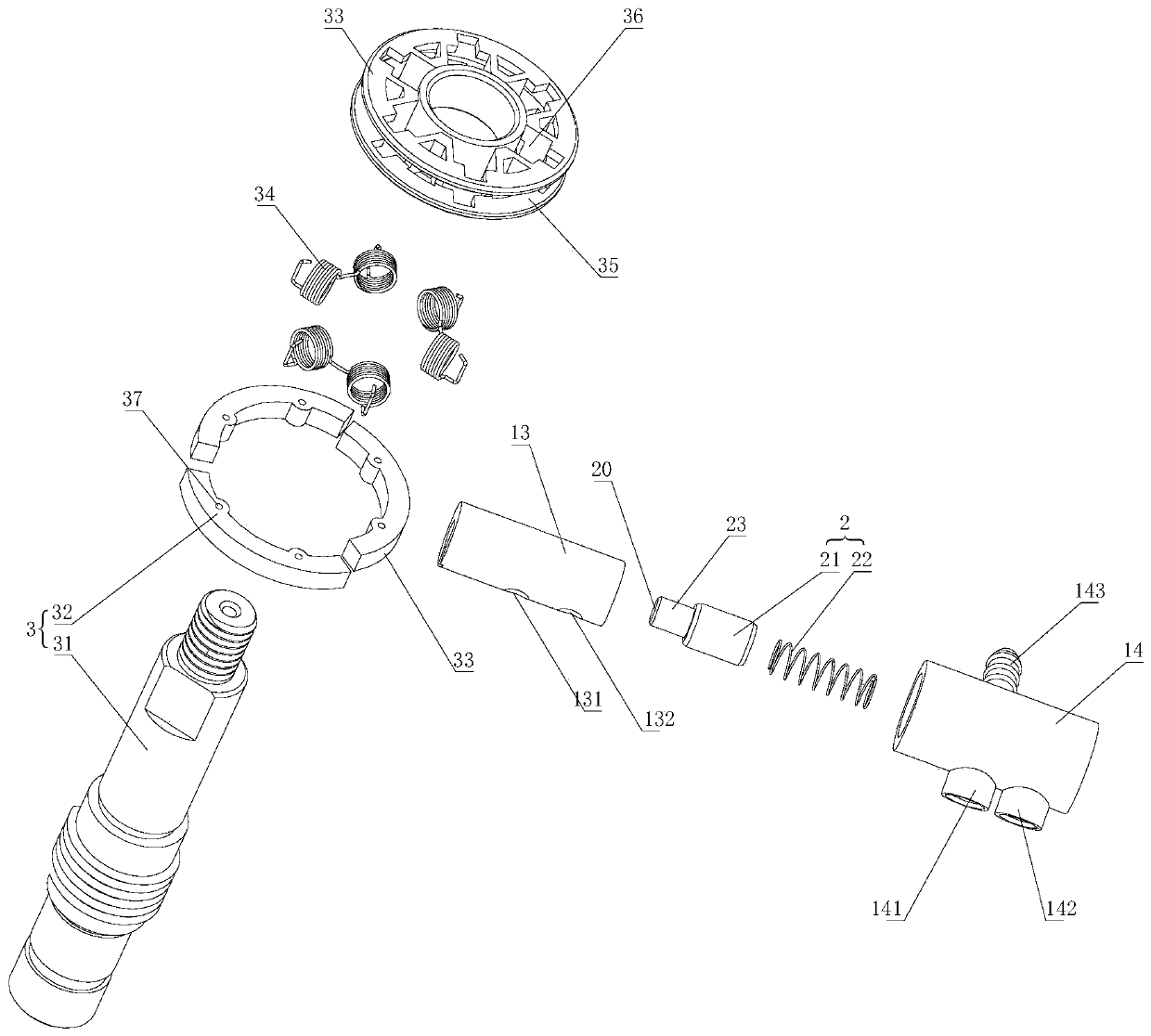 Lubricating oil feed adjustment device