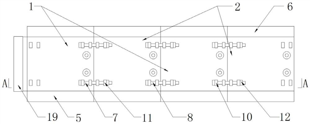 Assembled building steel structure composite beam