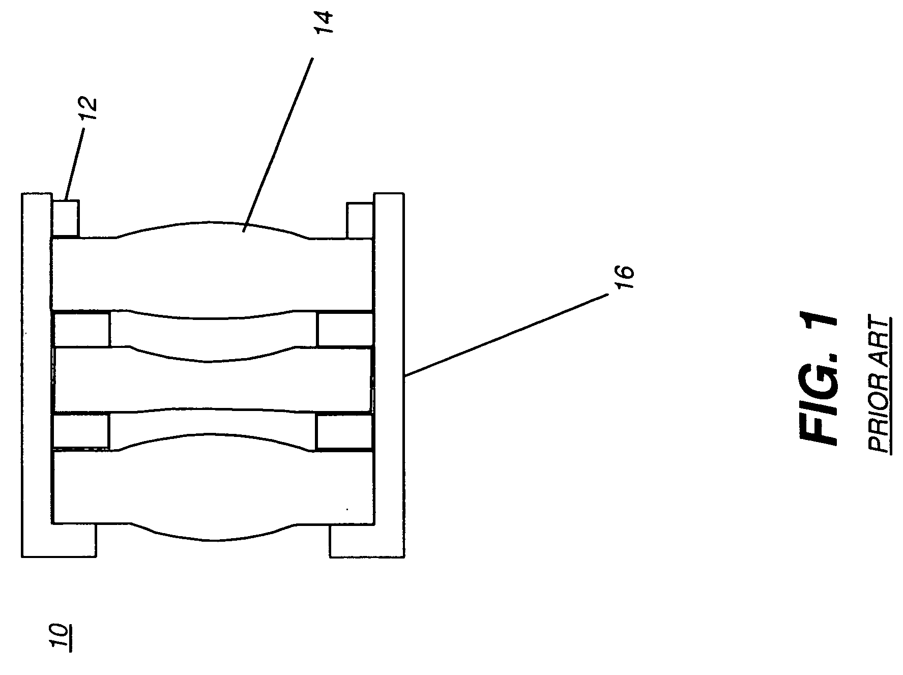 Castellated optical mounting structure