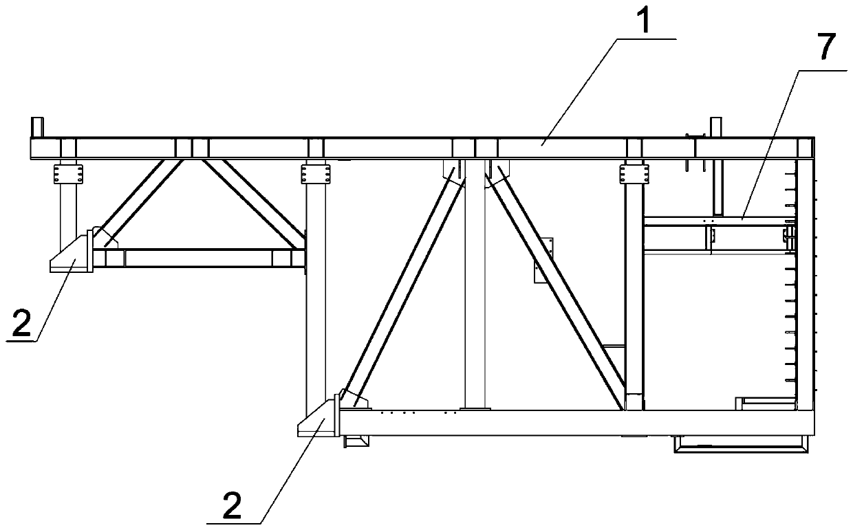 A large wind power generator rear frame and its production and assembly method