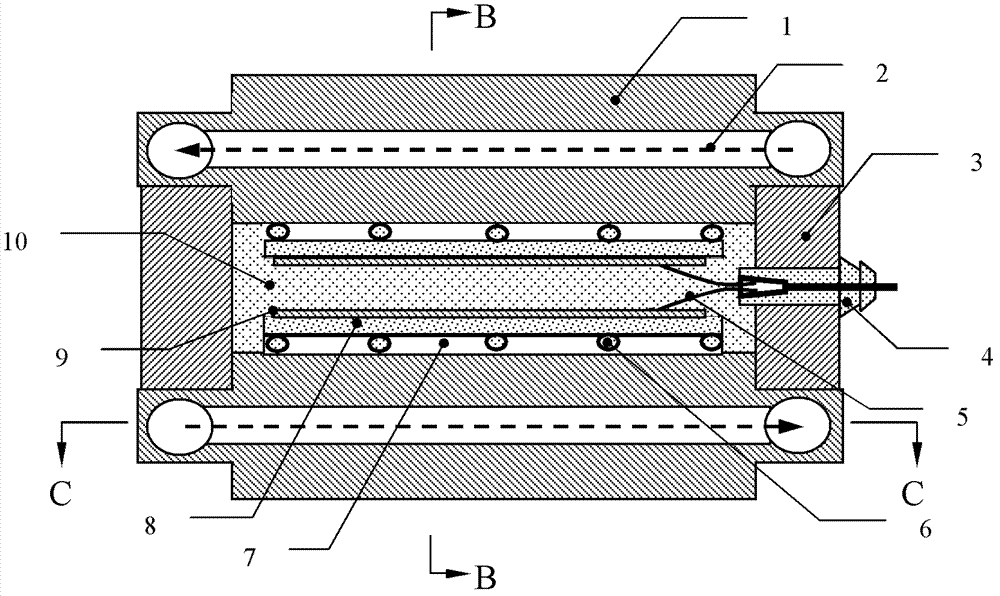 Unit module for constructing stacked structure type low-temperature plasma reaction body