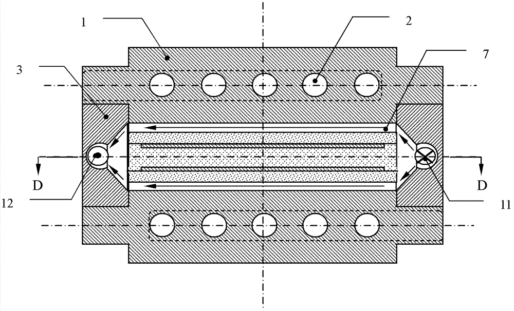 Unit module for constructing stacked structure type low-temperature plasma reaction body