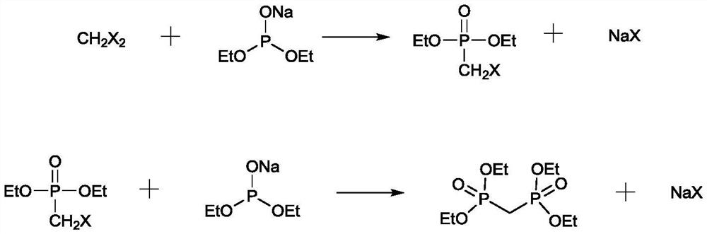 Method for preparing tetraethyl methylenediphosphonate