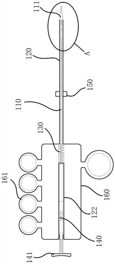 High-pressure bone puncture injector and application thereof