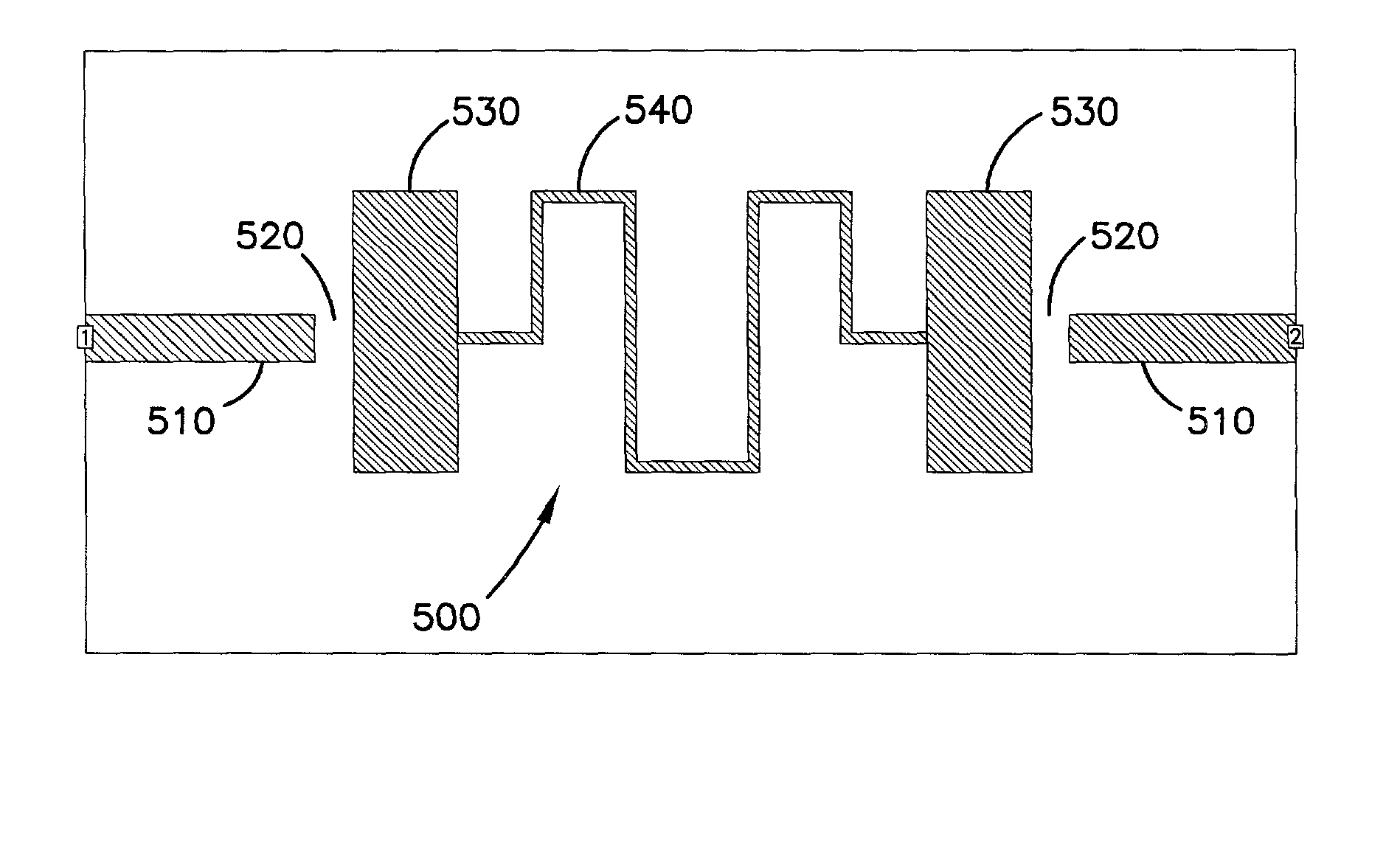 Device approximating a shunt capacitor for strip-line-type circuits