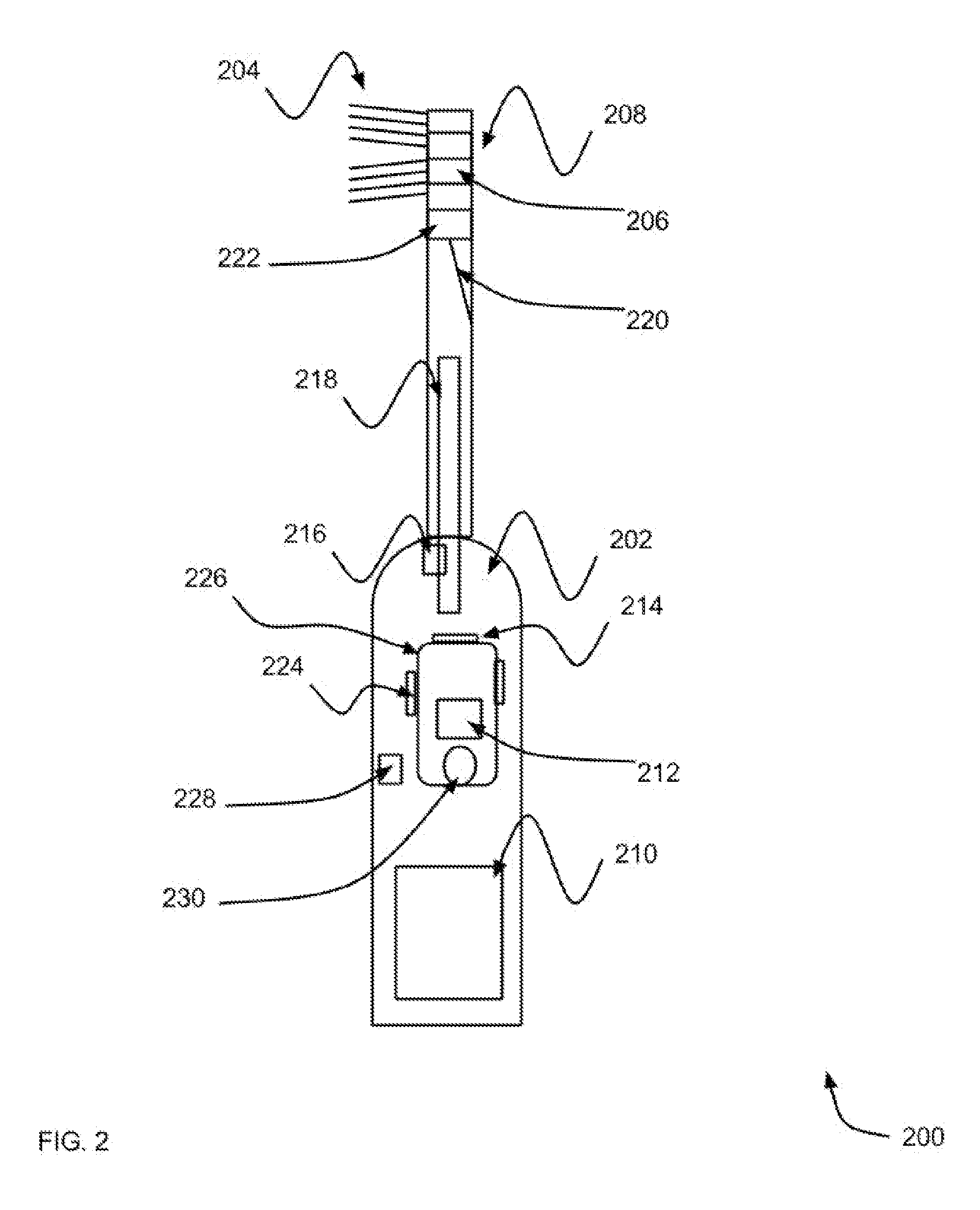 Method, system and apparatus for quantifying oral health with a toothbrush