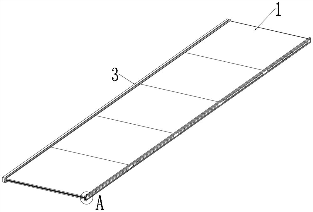 Stepped modeling unit design structure of perforated aluminum plate