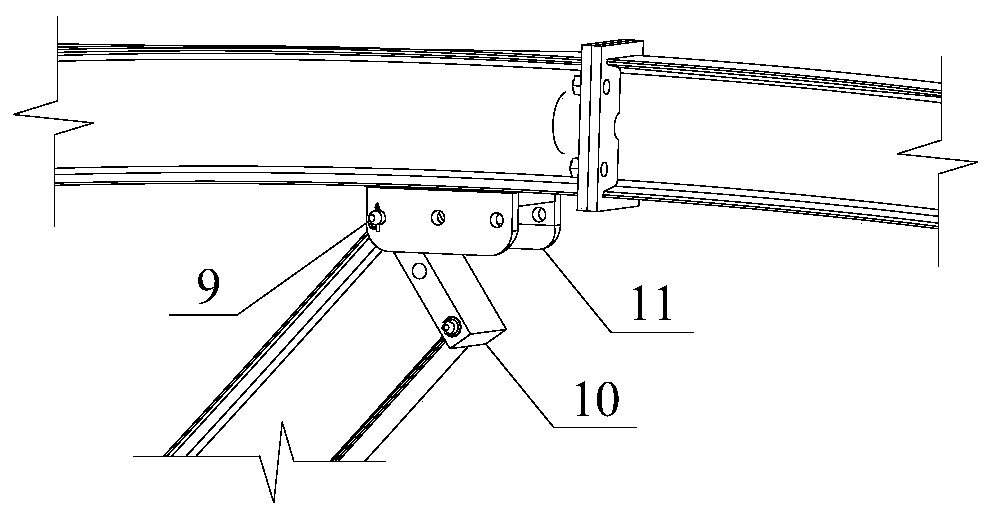 Prefabricated supporting structure and construction method using the supporting structure